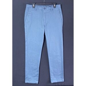 United By Blue Men's Blue/Green Chino Pants Sz 34 Adjustable Ankle Stretch